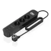 Aisens Regleta 3 Tomas Schuko con 2xUSB-C, 2xUSB-A, 1.4m, Interruptor LED, Power Delivery, Qualcomm 3.0, Negro