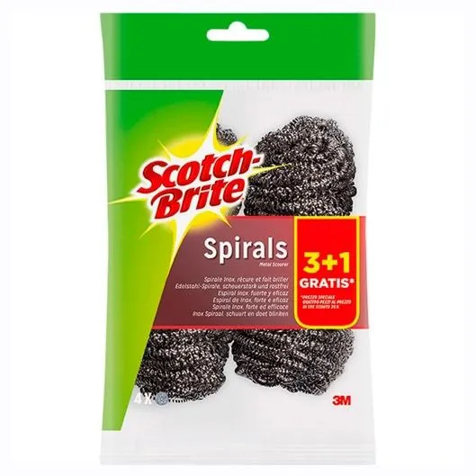 Scotch Brite Estropajo De Acero 3+1