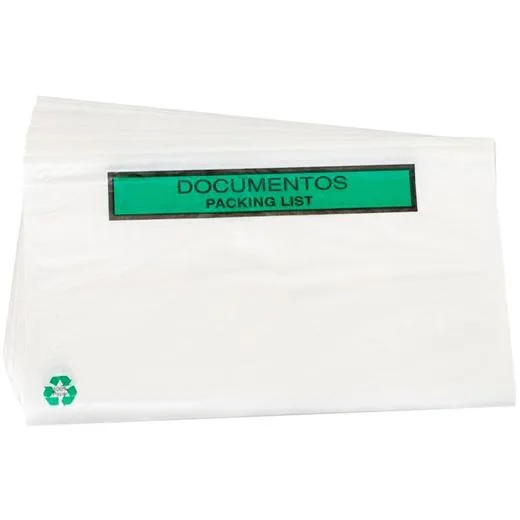 Sobre Documentos Packing List 240X135 Mm Caja 100 Ud 100% Reciclable
