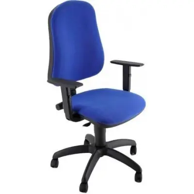 Unisit Silla Administrativa CP Simple con Reposabrazos Ajustables - Azul