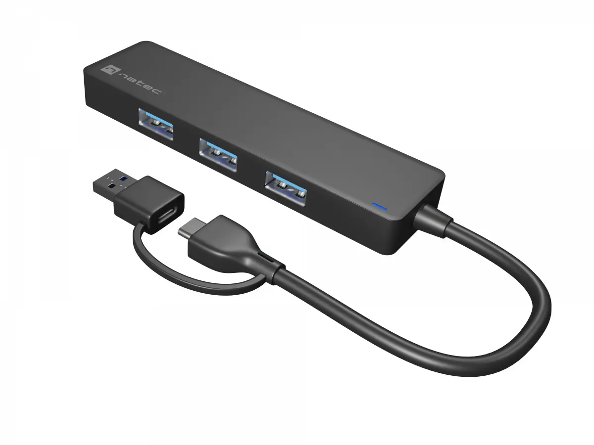 NATEC Mayfly USB 3.2 Gen 1 Type-A + Type-C 5000 Mbit/s Negro