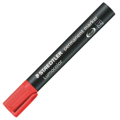 Staedtler Lumocolor 352 Rotulador Permanente Rojo Punta Redonda 2mm Secado Rápido