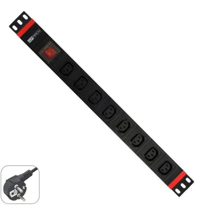 WP Regleta 19" con 8 Tomas IEC C13 Schuko