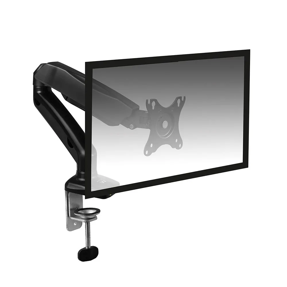 Ewent Soporte de Mesa con Brazo Articulado para Monitor hasta 34" - VESA 100x100 - 9kg - USB-A 3.1 Gen1 - Negro