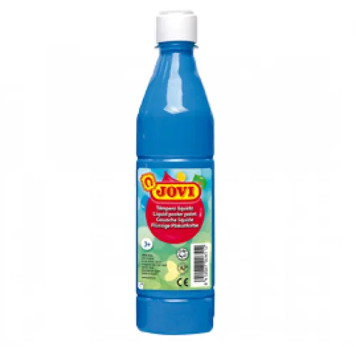 Jovi Témpera Líquida School Azul Cyan Botella De 500Ml