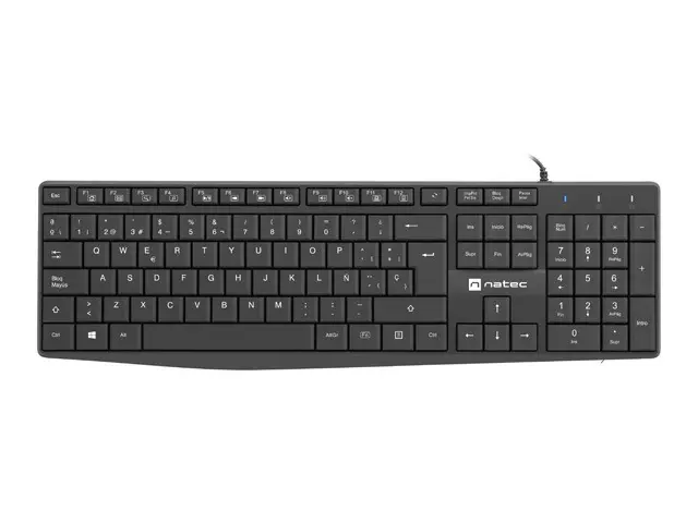 NATEC Teclado Universal USB QWERTY Español Negro NKL-1948