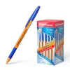 ErichKrause Bolígrafo R-301 Stick&Grip Naranja 0.7mm Tinta Secado Rápido Azul