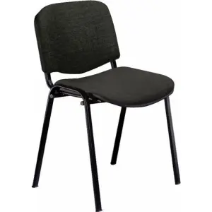 Unisit Silla Confidente Dado Tapizada Negra