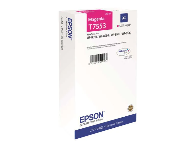 Epson T7553 Cartucho de Tinta Original Magenta C13T755340/C13T75534N