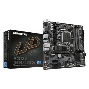 GIGABYTE B760M DS3H DDR4 Placa Base, Soporta CPUs Intel Core 14ª Gen, 2xPCIe 4.0, LAN 2.5GbE, USB 3.2 Gen2