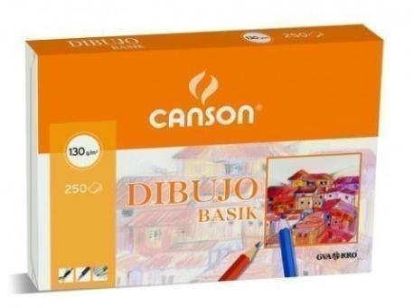 Canson Caja De Láminas Dibujo Basik 250 Hojas 130 Gr. 21X29,7Cm