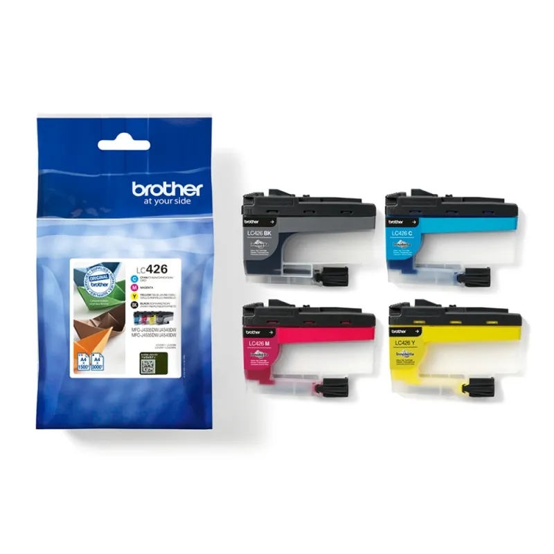 Brother Pack de Tinta BK/C/M/Y para MFC-J4340DWE/J4540DW/J4540DWXL/J4340DW