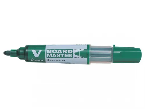 Pilot V-Board Master Begreen Rotulador Pizarra Blanca 6mm Punta Redonda Verde Recargable