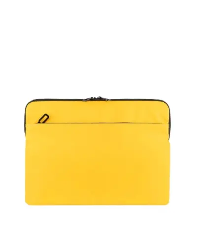 Tucano Gommo Sleeve Funda Portátil 15,6" Impermeable Amarillo con Bolsillo para Accesorios