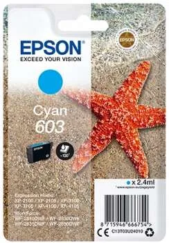 Epson Tinta Cian Nº 603 para XP-2100, 3100, 4100 / WF-2830DWF, 2850DW