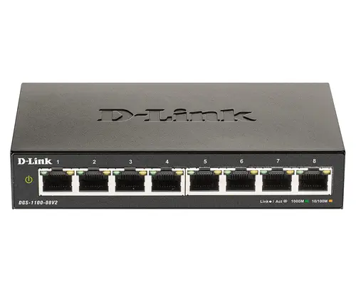 Switch Semigestionable D-Link Dgs-1100-08V2 8P Giga No Rack