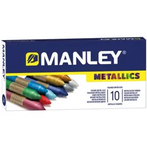 Manley Ceras Metallics Surtidos Estuche 10 Unidades