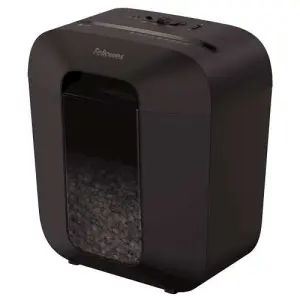 Fellowes LX25M Destructora Manual Minicorte P-4, Hasta 6 Hojas, 11.5L, Negro
