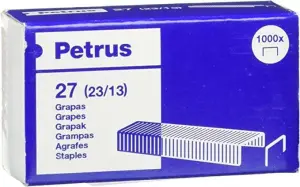 Petrus Grapas Mod. 27 (23/13) Cobreadas - Caja de 1000 Unidades