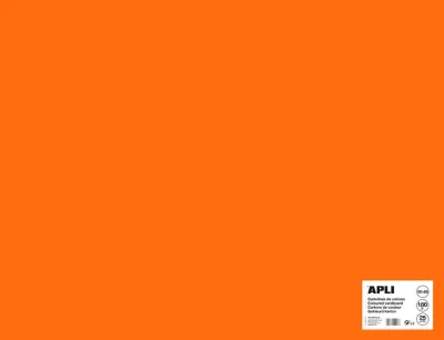 Apli Cartulina Naranja 50 x 65 cm 170 g - Paquete de 25 Hojas
