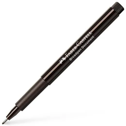 Faber Castell Rotulador Broadpen Document 0.8Mm Negro