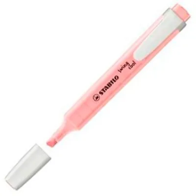Stabilo Marcador Fluorescente Swing Cool Pastel Rosa Cerezo En Flor Caja 10 Ud