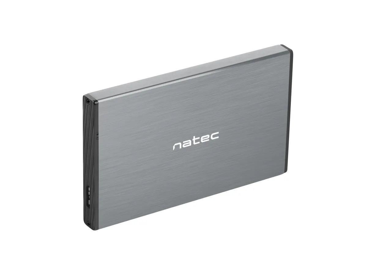 Natec Rhino GO Caja Externa HDD/SSD SATA 2.5" USB 3.0 Hasta 4TB Plug and Play Gris