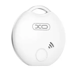 XO Localizador Antiperdida Bluetooth - Dimensiones 38.5x32.x8.5mm - Certificado Apple Mfi - Conexion con App Apple Find My - Color Blanco