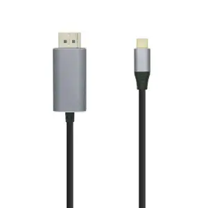 Aisens Cable Conversor USB-C a DisplayPort 4K@60Hz 0.8M Color Negro