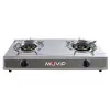 Muvip Serie Strong Cocina de Gas Inox 2 Fuegos - Encendido Piezoelectrico - Quemador de Hierro Fundido Desmontable