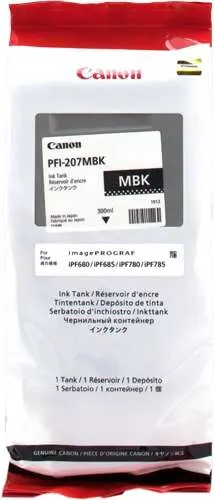 Canon PFI-207 Negro Mate Cartucho de Tinta Original - 8788B001