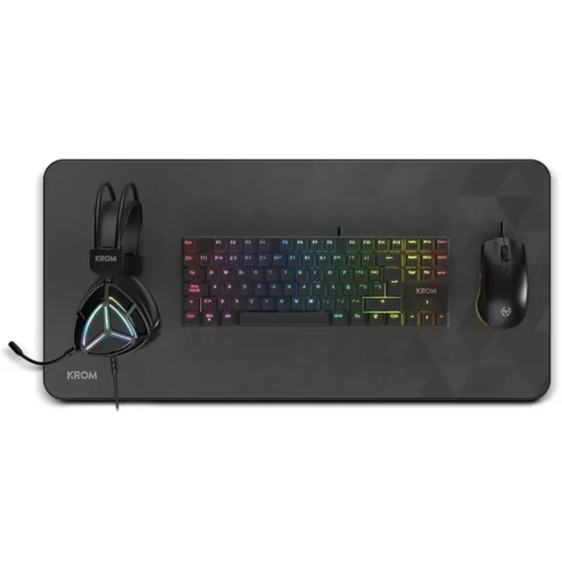 KROM PCombo Gaming 4 En 1 RGB Negro