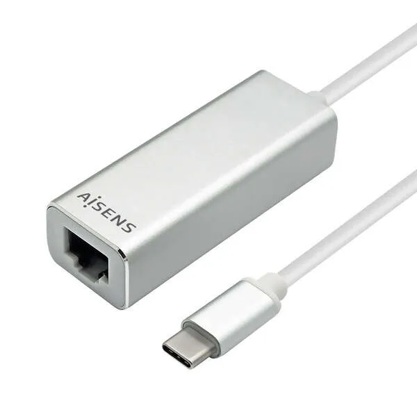 Aisens Conversor USB 3.1 Gen 1 USB-C a Ethernet Gigabit 10/100/1000 Mbps 15 cm