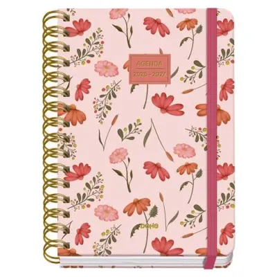 DOHE AGENDA ESCOLAR PREMIUM A5 ESPIRAL DOBLE SV CARTÓN FORRADO MOD. BELLE 2026-2027
