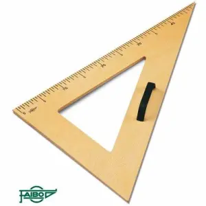 Faibo Cartabón Pizarra Graduado de Plástico 50 cm
