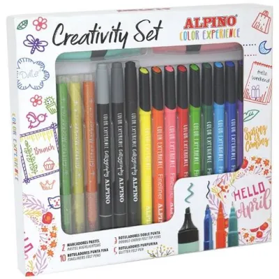 Alpino Rotuladores Creativity Color Experience Set 20 Unidades Surtidos en Estuche