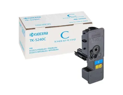 Kyocera TK5240 Cartucho de Tóner Original Cyan 1T02R7CNL0/TK5240C