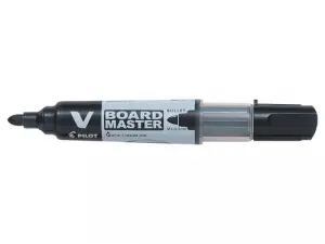 Pilot V-Board Master Begreen Rotulador Pizarra Blanca 6mm Punta Redonda Negro Recargable