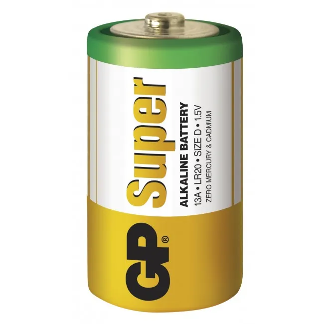GP Pack de 2 Pilas Super Alcalinas LR20 D 1.5V