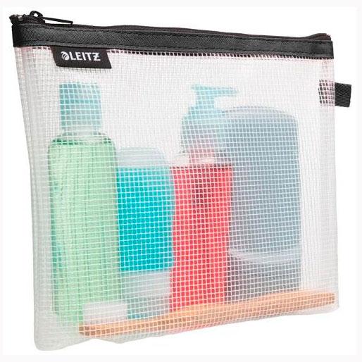 Leitz Bolsita Wow Multiusos Lavable Cremallera 17X24 Cm Fondo Extensible Negro
