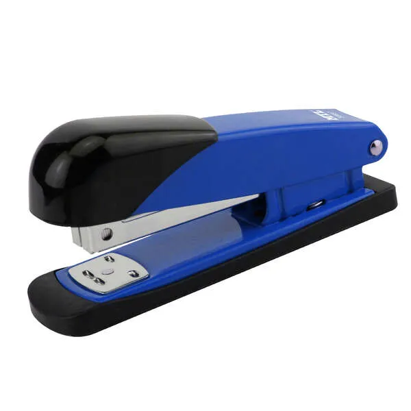 Dohe Grapadora De Sobremesa Metalica - Hasta 20 Hojas - Capacidad 100 Grapas - Color Negro/Azul