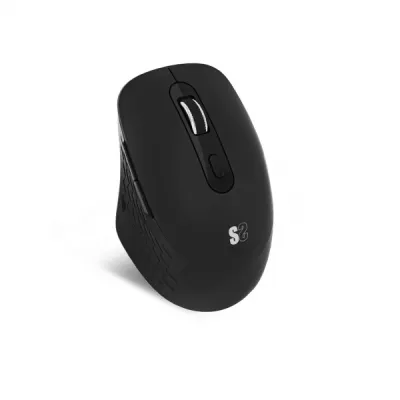 Subblim Curve Ergo Dual Ratón Inalámbrico Bluetooth USB 2.4GHz 1600dpi 5 Botones Negro