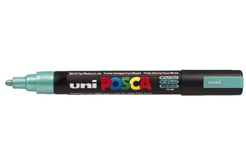 Posca Marcador PC-5M No Permanente Punta Forma De Bala 1,8 - 2,5 Mm Verde Metálico