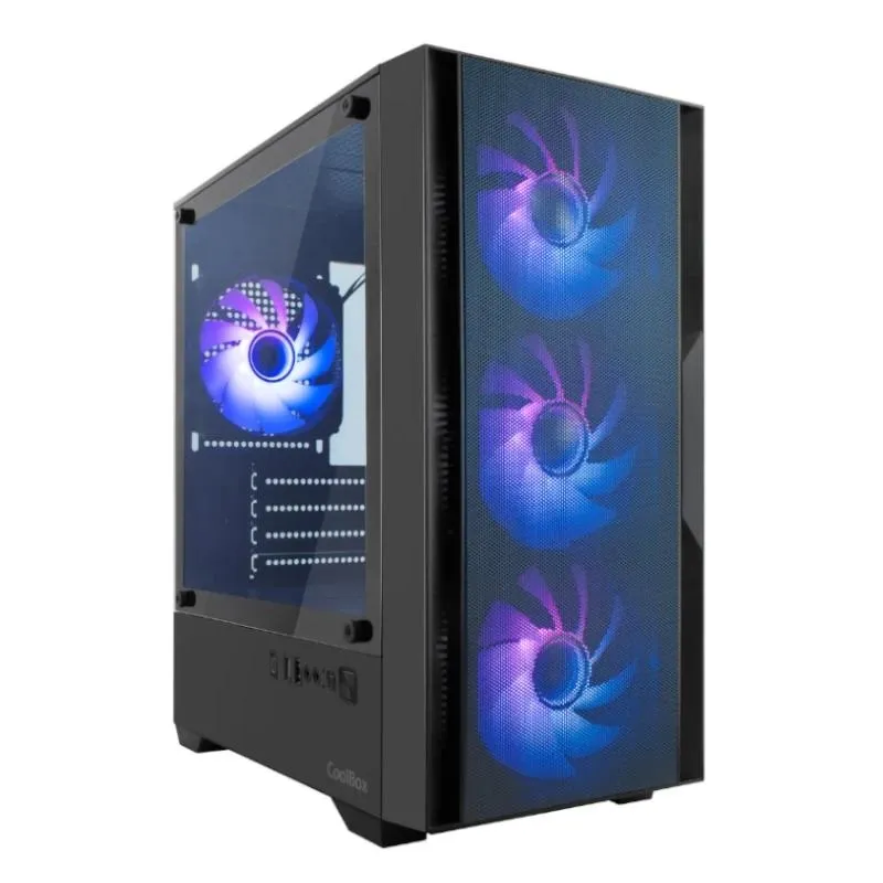Coolbox Caja Micro ATX GM220 MPFUSION GPU Max 280mm 1x3.5 1x2.5