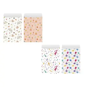 Bismark Pack de 2 Sobres Papel Kraft 25x40cm - 4 Diseños Aleatorios para Regalos