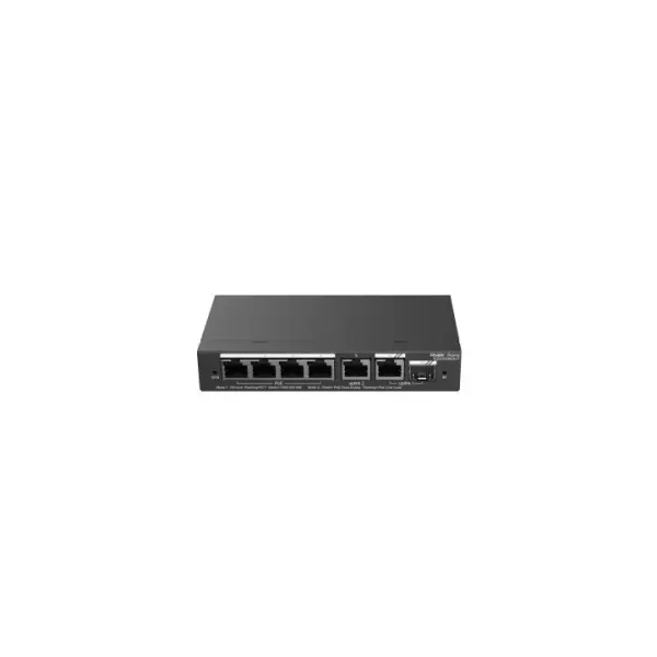 Ruijie RG-ES206GS-P Switch Gestionable L2 7 Puertos 6xRJ45 Gb 1xSFP 4xPOE 54W Cloud Management