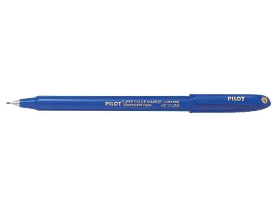 Pilot Super Color Rotulador Permanente Ultra Fino 1mm Punta Poliacetal Libre de Xileno Azul