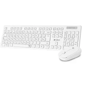 Subblim Combo Business Slim - Teclado y Ratón Inalámbricos Ergonomía 2.4G Color Blanco