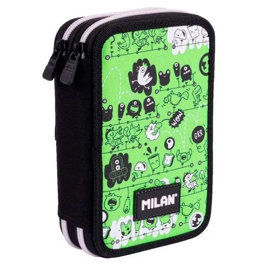 Milan Plumier 2 Pisos Con Contenido Serie Especial Tandem 2