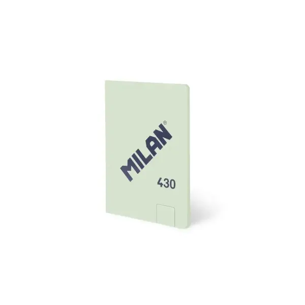 Milan Libreta Encolada A6 48 Hojas Blancas 95 gr/m2 Microperforada Tapa Blanda Verde